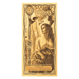 5 Utah Goldback 1/200 oz 24K Gold Foil Aurum Note (New Design)