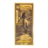 50 Arizona Goldback 1/20 oz 24K Gold Foil Aurum Note