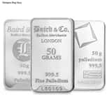 50 Gram Generic Palladium Bar .999+ Fine (Secondary Market)