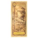 50 Idaho Goldback 1/20 oz 24K Gold Foil Aurum Note