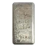 5.95 oz AgNON Vintage Poured Silver Bar .999+ Fine