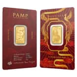 5 Gram PAMP Suisse Good Luck Phoenix Gold Bar .9999 Fine (in Assay)