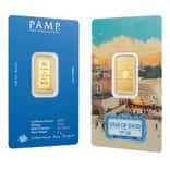 5 Gram PAMP Suisse Star of David Gold Bar .9999 Fine (in Assay)