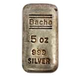5 oz Bache Silver Bar .999 Fine