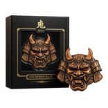 5 oz Oni Mask Japanese Demon Copper Art Piece .999 Fine