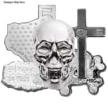 5 oz Shaped Cast Silver .999 Fine (Random Design)