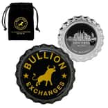 6 gram Bullion Exchanges New York Skyline - Black .999 Fine Silver Bottle Cap