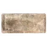 984.6 oz Johnson Matthey (JM) Cast Silver Bar .999 Fine