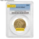 $10 Liberty Head Gold Eagle PCGS MS 62 (Random Year)
