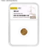 $1 Gold Liberty Head Type 1 NGC MS 64 (Random Year)