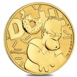 2020 1 oz Tuvalu Homer Simpson Gold Coin .9999 Fine BU In Cap