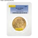 $20 Gold Double Eagle Liberty Head PCGS MS 62 (Random Year)