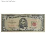 $5 Bill Legal Tender Currency Note Red Seal Cull (Random Year)