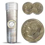 $5 Face Value Roosevelt Dimes 90% Silver 50-Coin Roll (Random Year, Impaired Proof)
