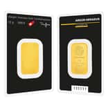 10 Gram Argor Heraeus Gold Bar .9999 Fine (in Assay)