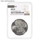 1878-1904 Morgan Silver Dollar $1 NGC MS 64 (Random Year)