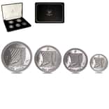 1986 Isle of Man 1.85 oz Proof Platinum Noble 4-Coin Set .9995 Fine (w/Box)