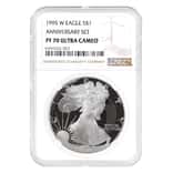 1995 W 1 oz Proof Silver American Eagle NGC PF 70 UCAM