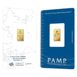 1 Gram PAMP Suisse Rosa Gold Bar .9999 Fine (in Assay)