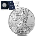2015-W 1 oz Burnished Silver American Eagle (w/Box & COA)