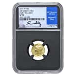 2016 W 1/10 oz Gold Mercury Dime Centennial NGC SP 70 ER Moy Sign