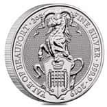 2019 Great Britain 2 oz Silver Queen's Beasts (Yale) Coin .9999 Fine BU