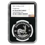 2021 South Africa 1 oz Proof Silver Krugerrand NGC PF 70 UCAM (Retro)