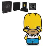 2022 1 oz Tuvalu Homer Simpson Mini Shaped Silver Coin .999 Fine (w/Box & COA)