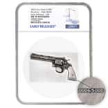 2023 Chad 2 oz Silver Revolver Gun Coin Serial #6 NGC MS 70 ER Shaped High Relief