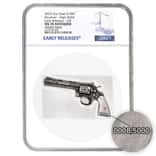 2023 Chad 2 oz Silver Revolver Gun Coin Serial #8 NGC MS 70 ER Shaped High Relief