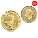 2023 Great Britain 1/4 oz Gold Britannia King Charles III Coin .9999 Fine BU