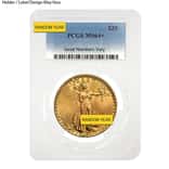 $20 Gold Double Eagle Saint Gaudens PCGS MS 64+ (Random Year)