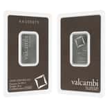 20 Gram Platinum Bar - Valcambi Suisse .9995 Fine (in Assay)