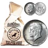 $100 Face Value Bag - 200 Coins - 90% Silver 1964 Kennedy Half Dollars 50c (Circulated)