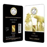 1/2 Gram Bullion Exchanges "BULL vs BEAR" Istanbul Gold Refinery (IGR) .9999 Gold Bar (In Assay)