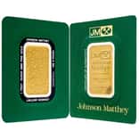 New - 1 oz Johnson Matthey Gold Bar .9999 Fine (in Assay)
