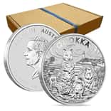 Box of 100 - 2024 1 oz Silver Australian Quokka Perth Mint BU