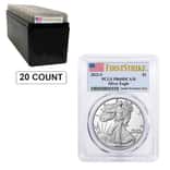 Box of 20 - 2022-S 1 oz Proof Silver American Eagle PCGS PF 69 FS (Flag Label)