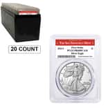 Box of 20 - 2022-S 1 oz Proof Silver American Eagle PCGS PF 69 FS (SF Label)