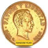 10 Pesos Jose Marti Gold Coin Cleaned (Random Year)