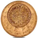 1920/10 Mexico 20 Pesos Gold Coin AU