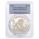 1990-P 1 oz Proof Silver Chinese Panda PCGS PF 68 DCAM