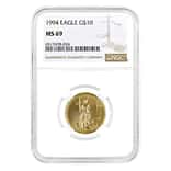 1994 1/4 oz $10 Gold American Eagle NGC MS 69
