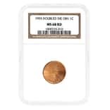 1995 Lincoln Penny 1 Cent Doubled Die Obverse NGC MS 68 RD