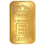1 oz Engelhard Bull Logo Gold Vintage Bar .9999 Fine