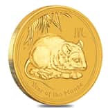 2008 1 oz Gold Lunar Year of The Mouse BU Australia Perth Mint (Series II)