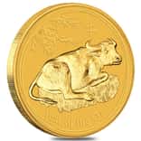 2009 1/2 oz Gold Lunar Ox BU Australia Perth Mint Series II