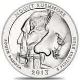2013 5 oz Silver America the Beautiful ATB South Dakota Mount Rushmore Coin