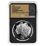 2020 South Africa 1 oz Silver Big 5 Spotted Leopard NGC PF 70 FR