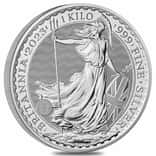 2023 Great Britain 1 Kilo Silver Britannia Coin .999 Fine BU